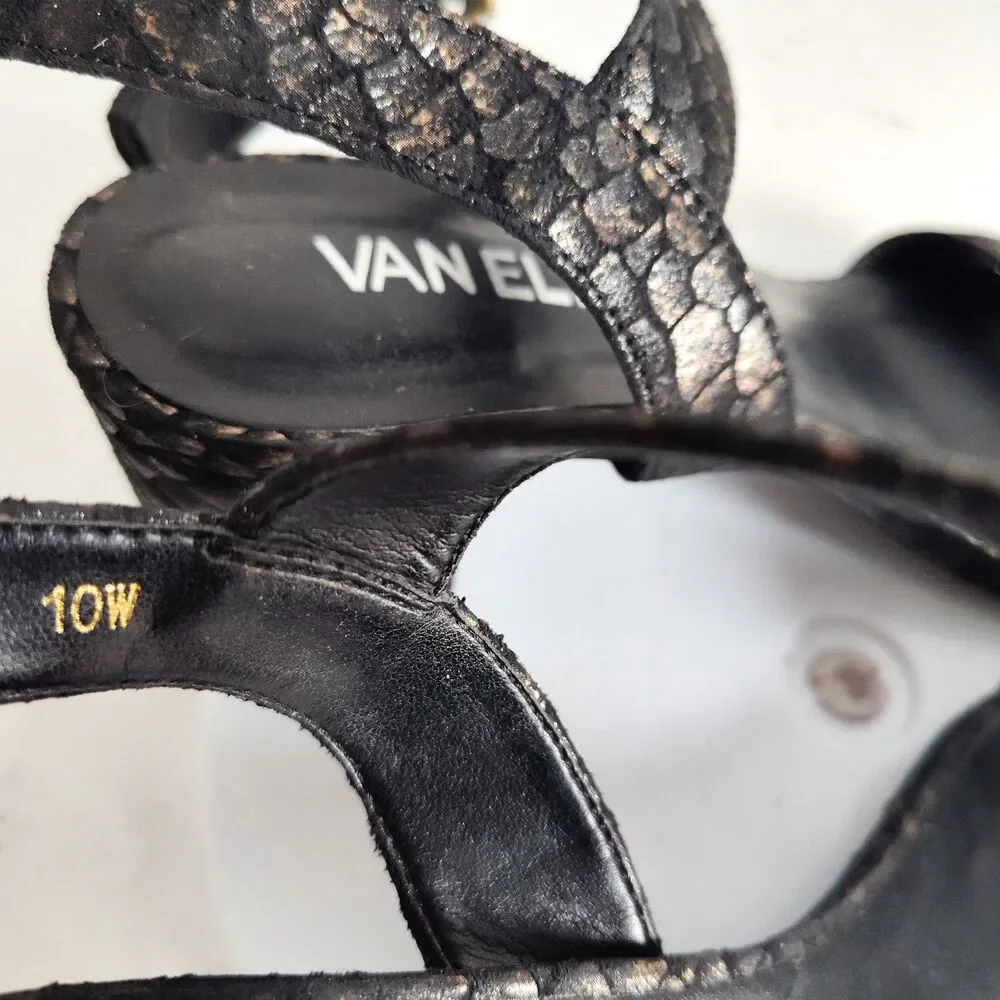 Vaneli Iridescent Snakeskin Black 3